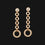 18k Dangling Pendant Earrings