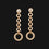 14k Dangling Pendant Earrings