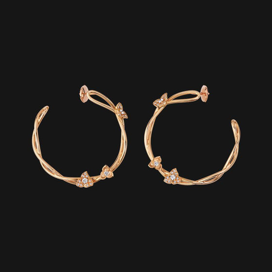 14k Intertwined Earrings