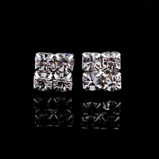 TDQUEEN Stud Earrings for Women Crystal Rhinestone Fashion Stud Earrings High Quality Brand Brincos Cute Mini Korean Jewelry