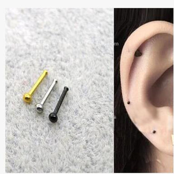 5PCS/PACK Small Stud Earrings Nose Piercing Jewelry Woman Fashion Piercing Jewelry Nose Pin Mini Nose Stud